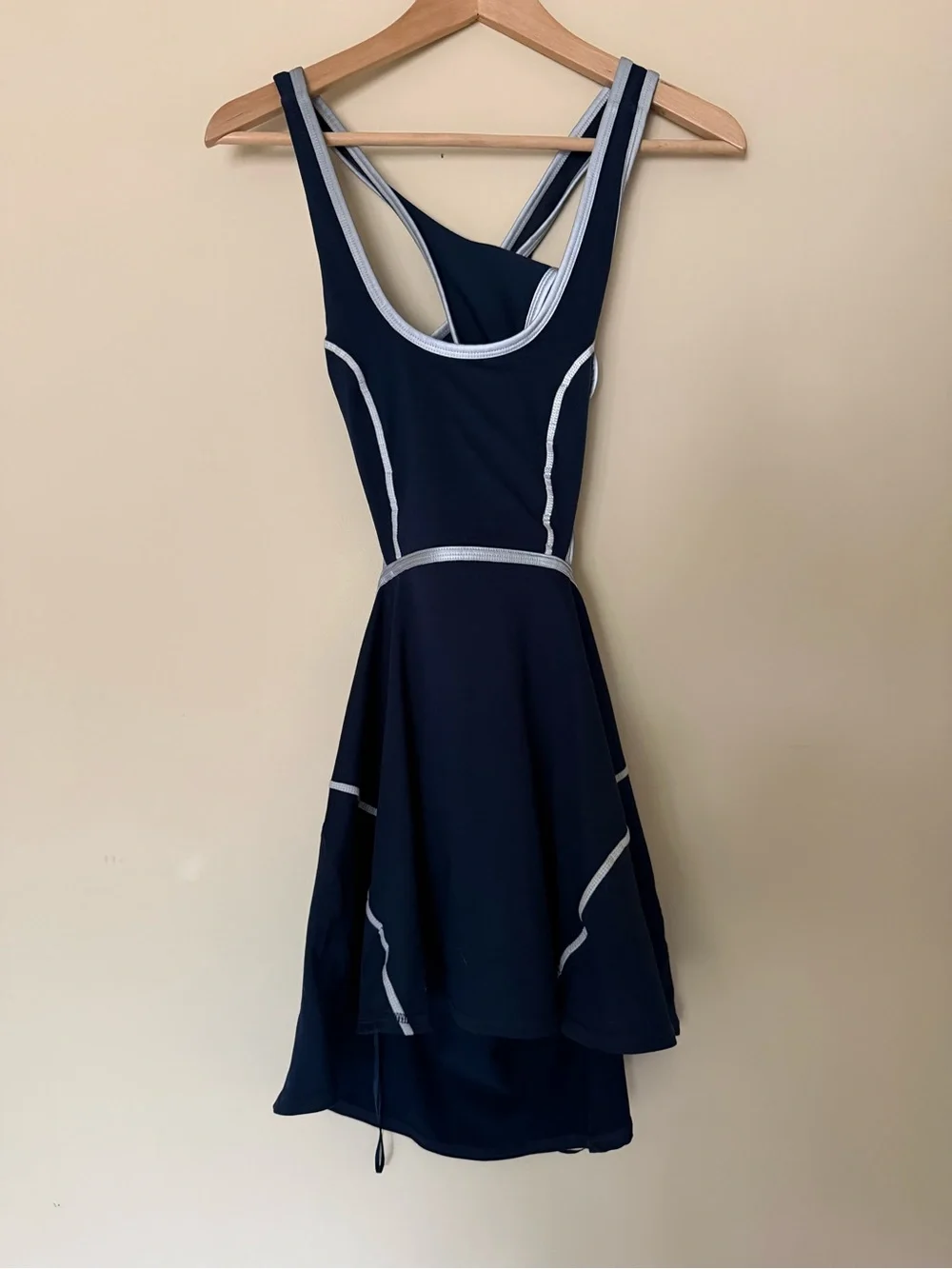 Free People Movement Give It A Whirl Navy Cut Out Mini Dress ( S )